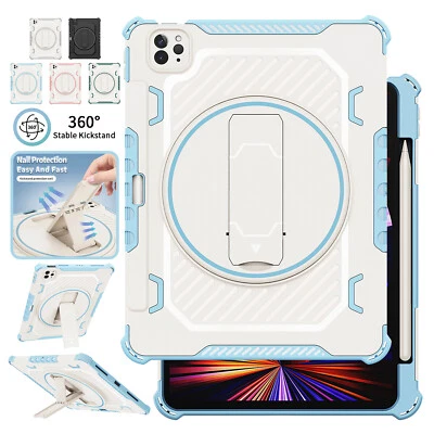 Shockproof Rotating Stand Case For iPad Pro 11 12.9 10.9 10th/9/87 10.2 9.7 Air5 - Image 1 of 4