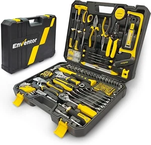 ENVENTOR Home Tool Kit, 220 Pcs Basic Household Auto Repair Tool Set with Toolbo - Picture 1 of 9
