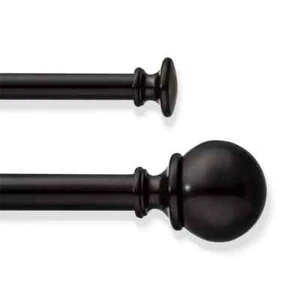 Threshold Ball Double Curtain Rod 66"-120" Oil Rubbed Bronze - Picture 1 of 3