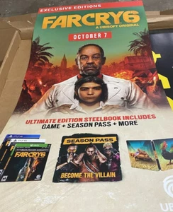 Far Cry 6 GameStop Promo Foldable store display￼Poster 48 x 33 - Picture 1 of 7