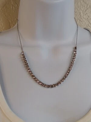 Loft - Estrás Brilla con Collar de Cadena Tono Plata - 16"-18" Foto 1 de 4