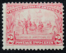 US Stamp Scott #329 ~ 1907 Founding of Jamestown 2c MH GR04
