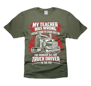 Truck Driver T-Shirt - Funny Truck Shirt for Dads, Ideal Trucker Gift - Picture 1 of 8