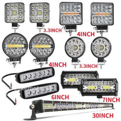 12-24V Car LED Work Light Bar Flood Spot Light Driving Offroad Truck SUV 4x4 ATV - Image 1 of 4