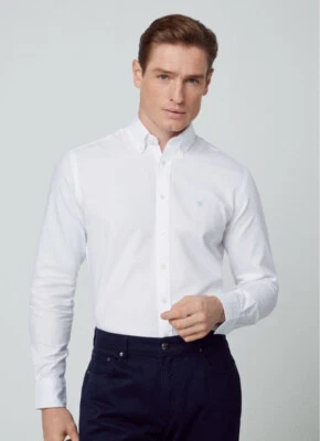 Camisa Oxford Manga Larga HACKETT Prenda Teñida Óptica Blanca S M L XL XXL PRECIO DE VENTA SUGERIDO POR EL FABRICANTE 120 £ Foto 1 de 4