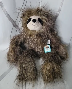 Retired Jellycat London Cyril Sloth CY2SL Soft Toy Extra Fluffy NEW WITH TAGS!! - Picture 1 of 9
