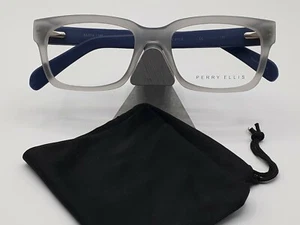NUEVAS Gafas de Diseñador Perry Ellis PE 417-3 Transparente/Azul Grano de Madera 53-19-145 NUEVAS - Imagen 1 de 3