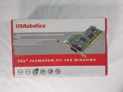 US Robotics V.92 56k Computer Fax Modem PCI Model 5699B *Sealed* - Image 1 of 4