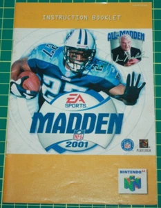 Nintendo 64 Manual: EA Sports Madden 2001 - Picture 1 of 2