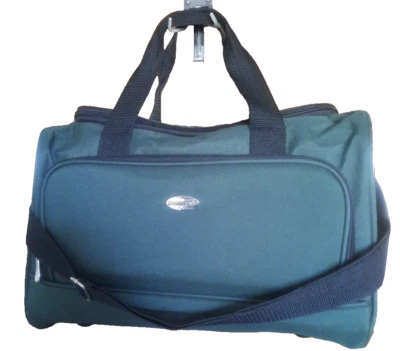 Bolsa de viaje Pierre Cardin de lona verde equipaje con asas de correa para el hombro Foto 1 de 4