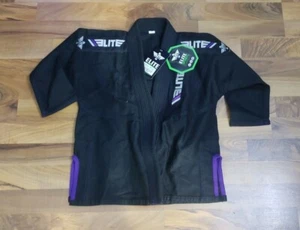 Giacca Karate Elite Sports Jitsu nuova con etichette, solo top ET500 nera taglia C0 - Foto 1 di 1