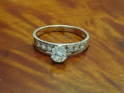 925 Sterling Silber Ring mit Zirkonia Besatz / Echtsilber / RG 57 / 2,4g - Bild 1 von 3