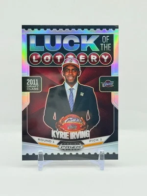 Kyrie Irving 2024-25 Panini Prizm Negro Plata Suerte de la Lotería #10, Cavs Foto 1 de 2