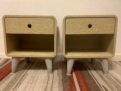 Super Rabatt! Retro Exklusive Nachttische 2x (40 *48 *30cm) - Bild 1 von 4