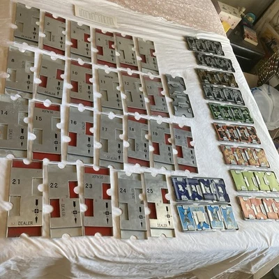 Vintage Aluminum Dealer Bridge Set W/Vintage Cards - Image 1 of 4