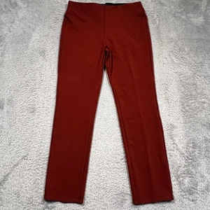 Soft Surroundings Pull On Pants Slacks Women's M 32x29 Copper Red Elastic Waist - Picture 1 of 13