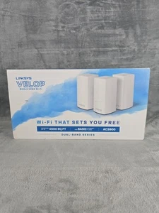 Linksys VELOP Smart Mesh Whole Home Wifi System AC3600 3 Pack Open Box - Picture 1 of 8