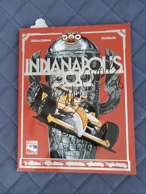 SIGNED Indianapolis 500 1998 Program AJ Foyt Autograph Cheever Brack Greg Ray - Image 1 of 4