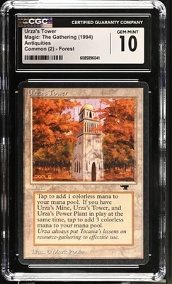 Urza's Tower, Antiquities Mtg. CGC 10 Gem Mint! - Image 1 of 2
