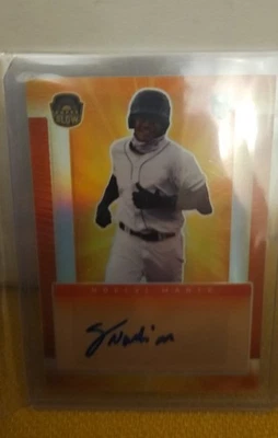 2021 Super Glow Sports Inaugural Edition - Autographs Noelvi Marte #AU-NM Orange - Image 1 of 2