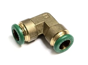 PARKER 165PLP-6, Elbow 90 Degree, 3/8" Tube OD X 3/8" Tube OD, Brass, USA  - Picture 1 of 1