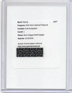 2024 National Treasures Dual Autographs #1 Brian Deegan Hailie Deegan - Picture 1 of 2