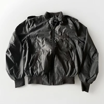 Vintage Members Only Black Europe Craft Full Zip Bomber Jacket Size 38 Racer - Image 1 of 4