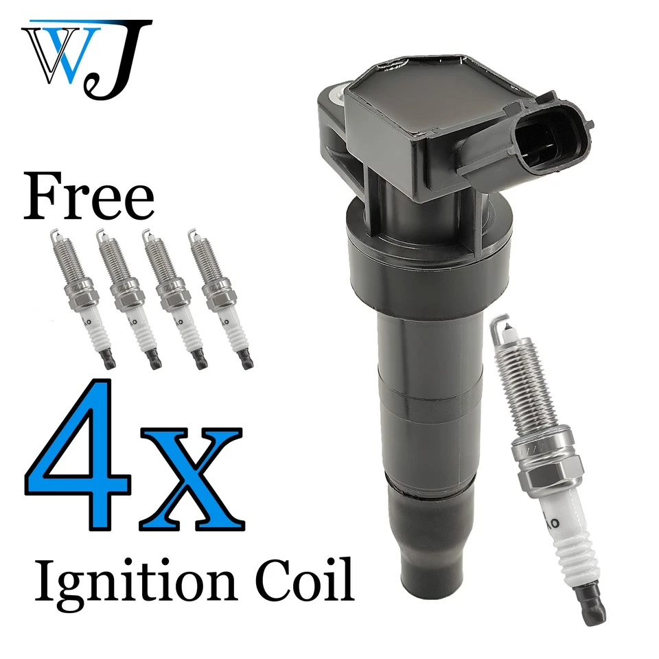 Kit de 4 bobinas de encendido y bujías de iridio para Kia Optima 273003F100 2011  Foto 1 de 4