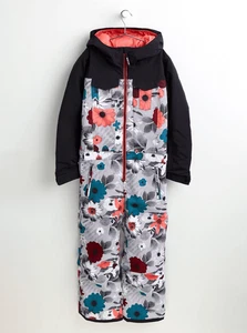 Burton Game Piece Kid’s One Piece Snowsuit Girls Youth size M Floral - Picture 1 of 17
