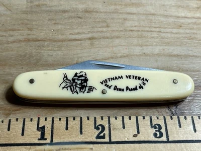 Navaja de bolsillo J F Novedades Vietnam Veteranos 1 hoja Foto 1 de 4