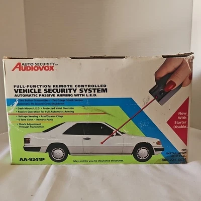 Audiovox TSP-550 Full Function, Remote Controlled Auto Vehicle Security System - Image 1 of 4
