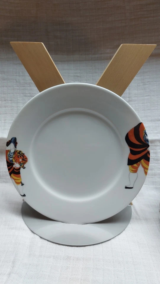 1 Assiette 19cm dessert / fromage porcelaine  bohème TORERO  PICASSO 2004 - Photo 1/3