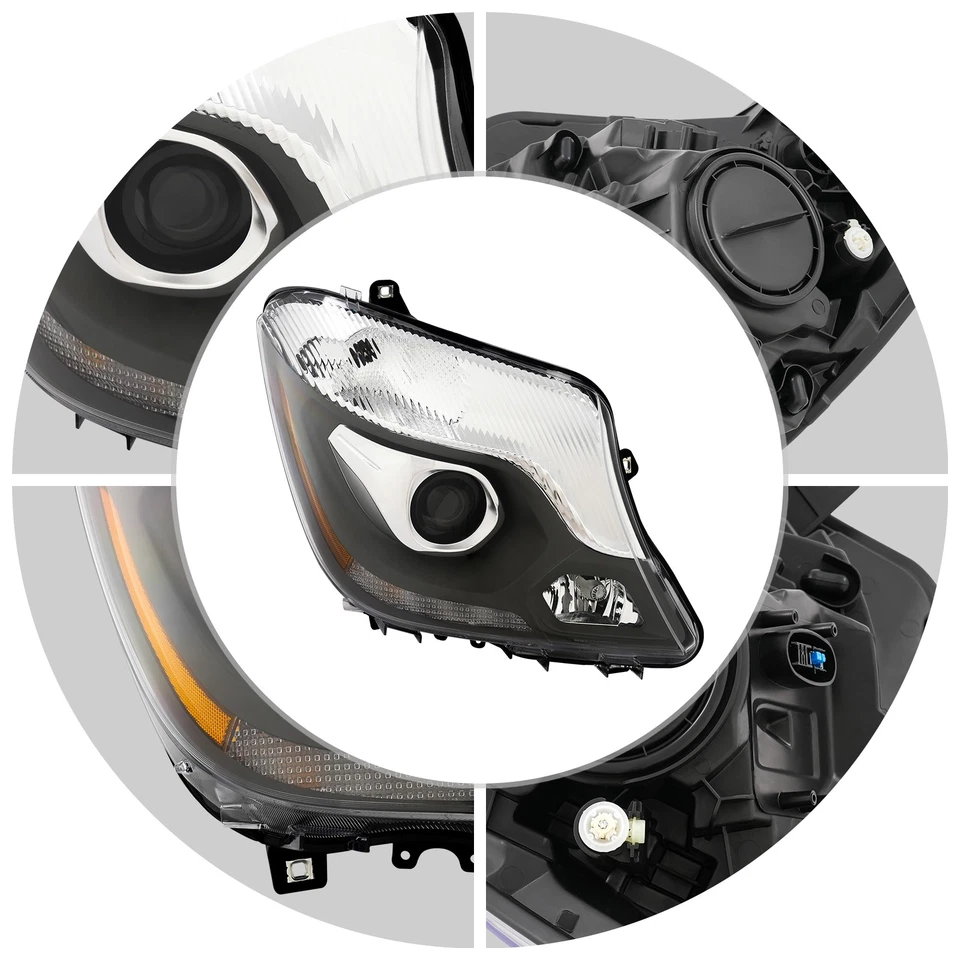 Passenger Side Headlight For 2014-2018 Freightliner/Mercedes Sprinter 2500 3500 Foto 1 de 4