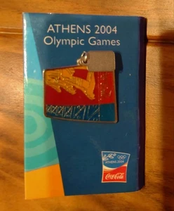 Coca-Cola Athens 2004 Olympics Pin Badge Gilded Greek Goddess Collection - Picture 1 of 3