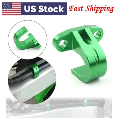Abrazadera de presión de manguera de línea de freno trasero CNC para Kawasaki KX250F KX450F verde Foto 1 de 4