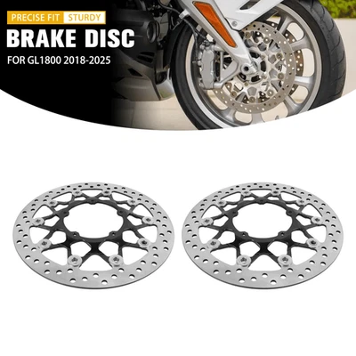 12.5'' Front Brake Disc Rotors For Honda Glodwing 1800 GL1800 2018-2025 Black Foto 1 de 4