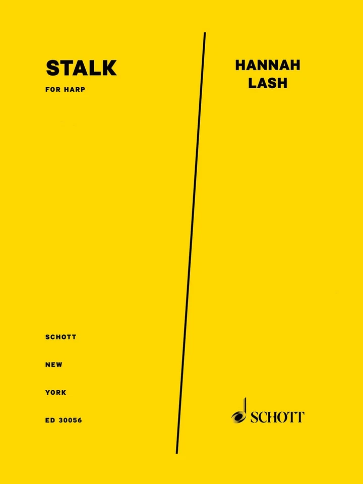 Stalk for Harp Classical Instrumental Solo Sheet Music Hannah Lash Schott Book - Image 1 of 1