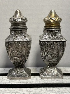 DSP Co. 203 American Silverplate Salt & Pepper Shakers Cow & Windmill - Picture 1 of 6