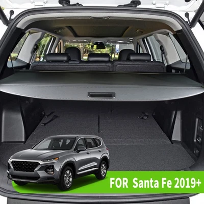 Retractable Cargo Cover For Hyundai Santa Fe 2019-2023 Trunk Shade Accessory Foto 1 de 4