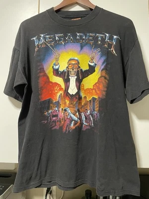 Vintage Megadeth Shirt L 90s Single Stitch Symphony Of Destruction Heavy Metal - Image 1 of 4
