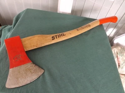 Genuine STIHL 1200 WOOD HANDLE HAND LOGING AXE FIREWOOD HATCHET WOOD CHOPPING - Image 1 of 4