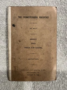 1944 Pennsylvania Railroad Brake & Air Signal Instructional Manual No. 99-C-1 - Picture 1 of 6