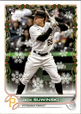 2022 Topps Holiday #HW103 Jack Suwinski Pittsburgh Pirates Rookie - Image 1 of 2