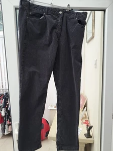 M&S Women's Cord Straight Leg Trousers Stretch, Size 18 - Picture 1 of 5