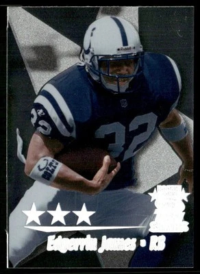 1999 Topps Stars 3 Stars Edgerrin James RC #8 - Image 1 of 2