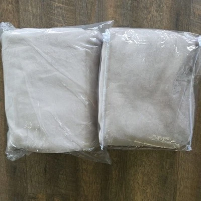 Cortina opaca de sarga de terciopelo Pottery Barn lila pálida (2) paneles apagón 50x108 Foto 1 de 4