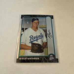 Bowman Chrome Kyle Snyder #433 1999 refractores novato Kansas City Royals - Imagen 1 de 2
