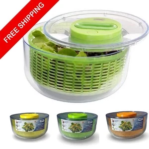 Brand New Zyliss Easy Spin Salad Spinner 4.5 Qt - Yellow, Green or Orange - Picture 1 of 5