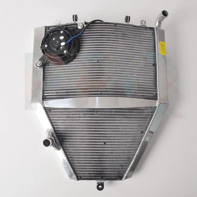 Radiador de aleación de aluminio ampliado para Honda CBR600RR 2007-2019 2009 con ventilador Foto 1 de 4