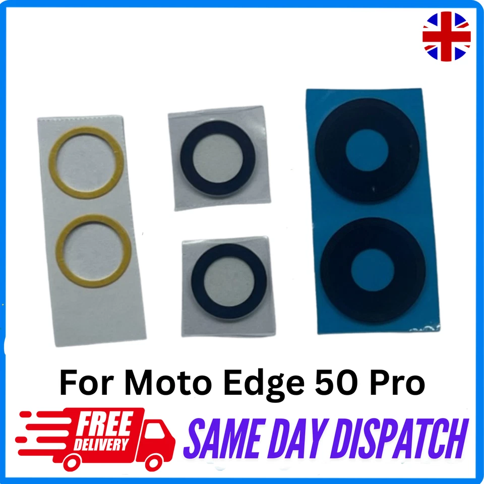 For Moto Edge 50 Pro Back Rear Camera Glass Lens With Sticker Replacement - Image 1 of 1